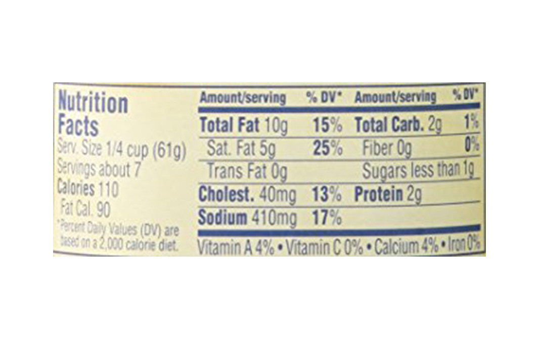 33 Alfredo Sauce Nutrition Label Labels For Your Ideas